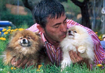 This is me with to of my beloved pomeranians